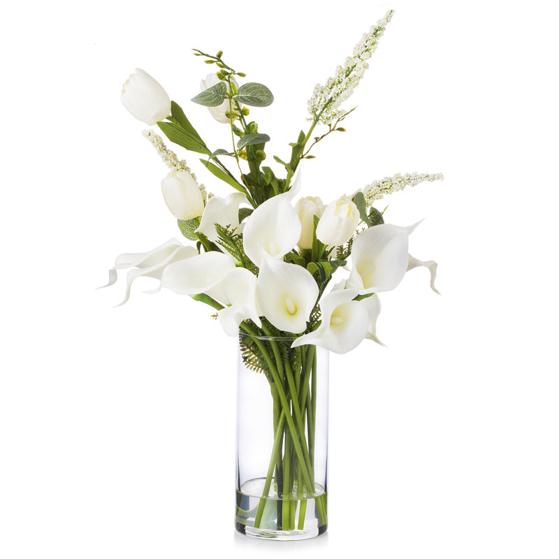 Natural Fibres Tulips Arrangement in Vase