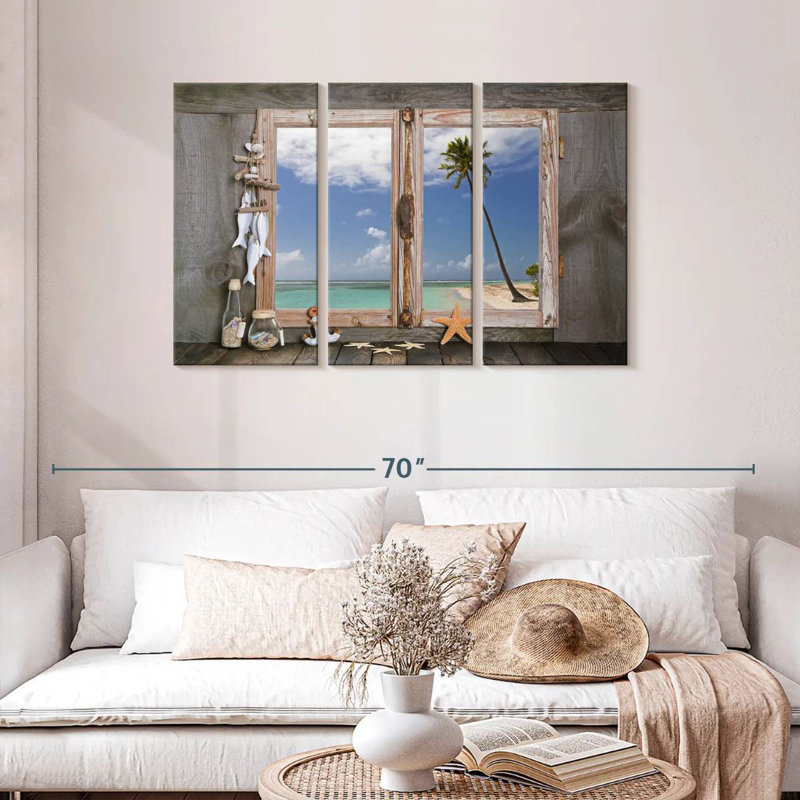 Lilie Nautical Themed Window, 28" H x 45" W