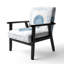 Fauteuil d'appoint rembourré nautique et côtier Genetta-672150184