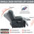 23" Seat Width And High Back Large Size Chenille Power Lift Recliner Chair-2124427749