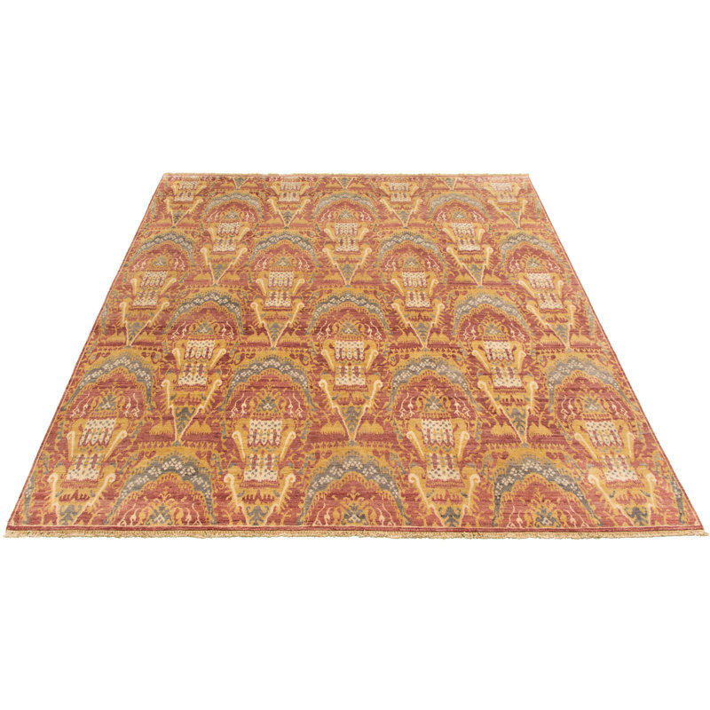 Tapis unique en viscose noué à la main 8 pi x 10 pi New Age Marjorie