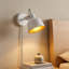 Modern Plug in Reading Wall Sconce with Adjustable Rotating Head, Minimalist Nordic Bedside Wall Lamp with Switch for Bedroom and Apartment