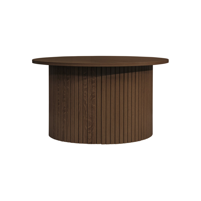 Suire Drum Coffee Table, Walnut