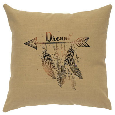 Coussin Wooded River Image - Dream - Paille de lin