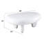Table de bout blanche ultrabrillante