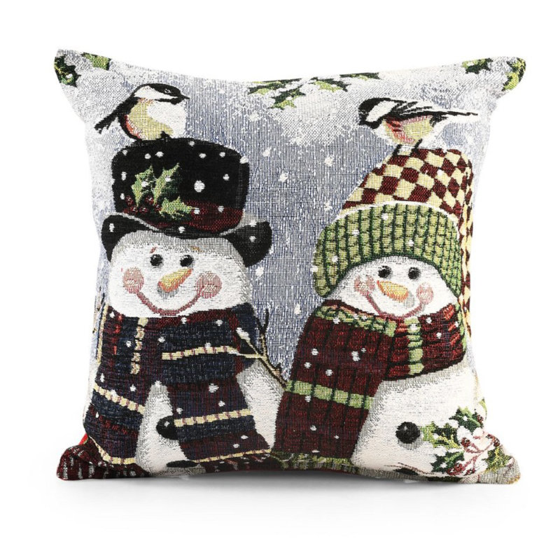 Wahpeton Cotton Blue Square Euro Cushion