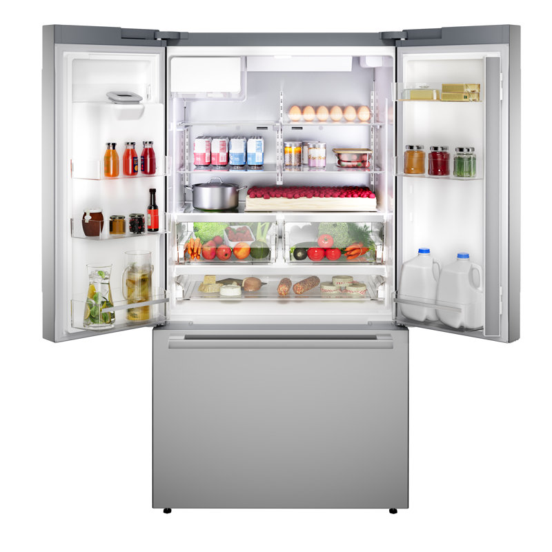 500 Series Free-Standing Fridge-Freezer, Stainless Steel