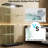 Jillion 4-Shelf Glass Display Cabinet, Curio Cabinet, Side By Side Door-111150349