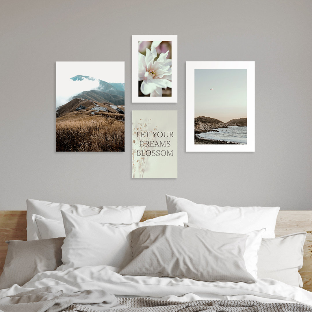 Berge – Poster-Set mit 4 Postern ohne Rahmen