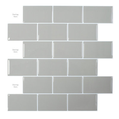 Carrelage mural auto-adhésif l 11,8 po x L 10 po Standard Products
