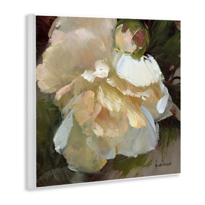 "Ruffled White Flower", art mural par Katie Swatland