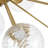 12 - Light Dimmable Led Swirled Glass Globe Starburst Sputnik Chandelier
