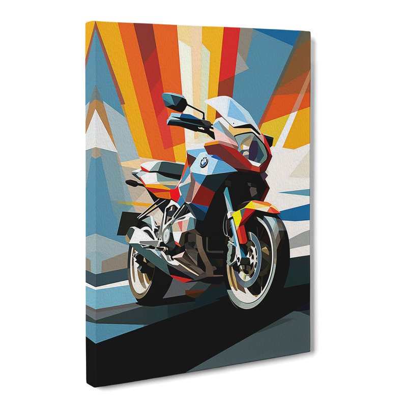 Motorbike Constructivism - Wrapped Canvas, 60cm H x 40cm W x 3cm D