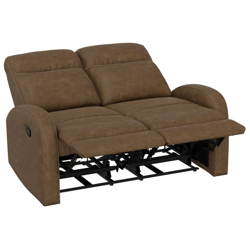 brown reclining loveseat, Brown