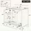Meuble-lavabo de salle de bain avec lavabo, rangement multifonctionnel et tablette réglable pour les salles de bain modernes-223602914