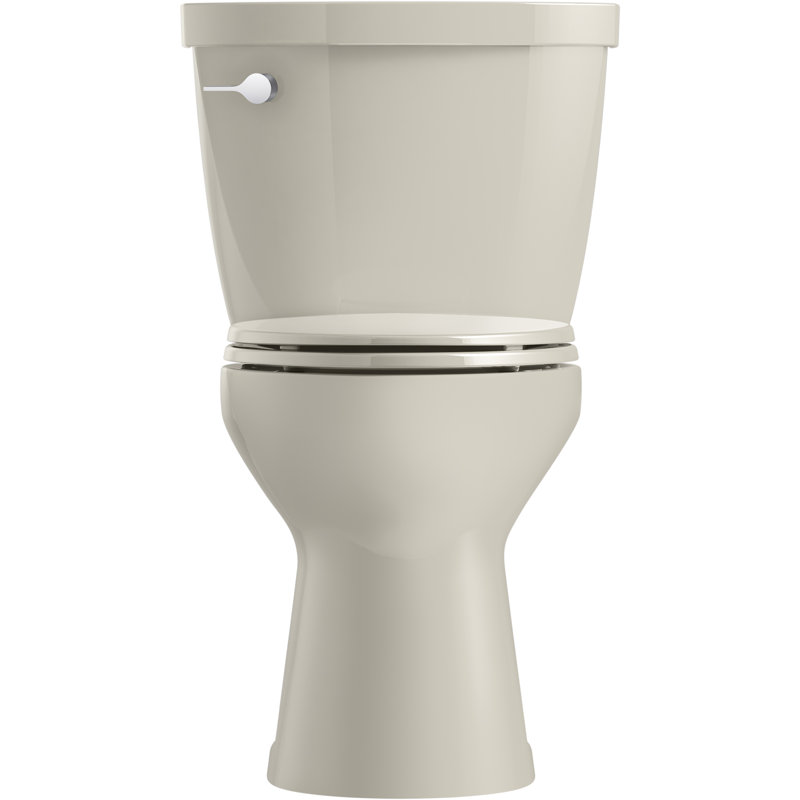Toilette allongée deux pièces Cimarron 1,28 GPF (siège non inclus), Gris glacial, Gauche