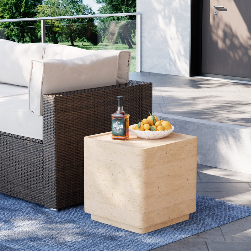 Concrete Outdoor Side Table, 2