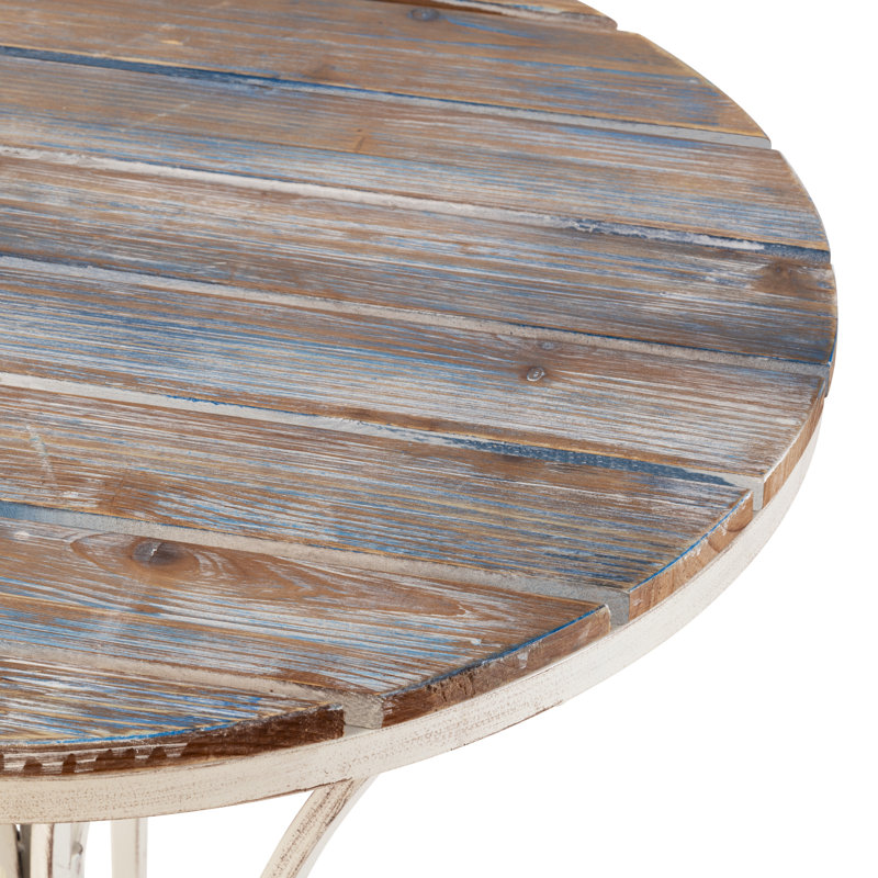 Ensemble bistro 3 pièces en bois et métal