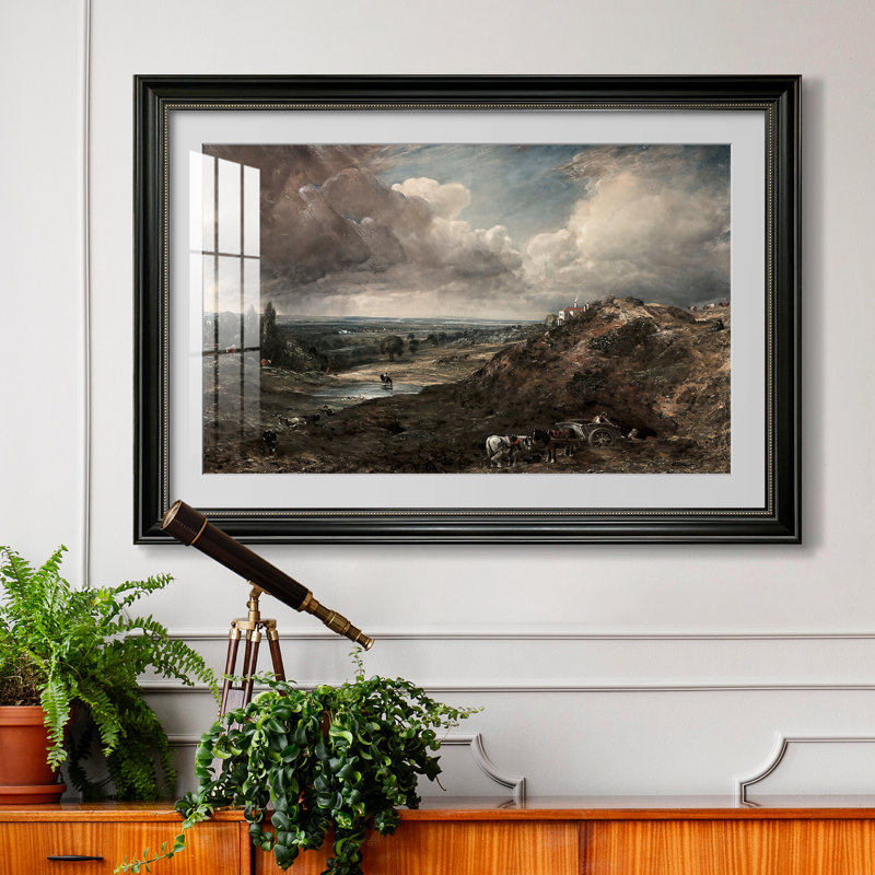 Étang de Branch Hill, Hampstead Heath, vers 1828 - John Constable - Estampe encadrée sur mesure, 24x34 INNER SIZE