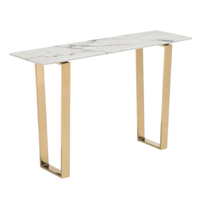 Navia Faux Marble Console