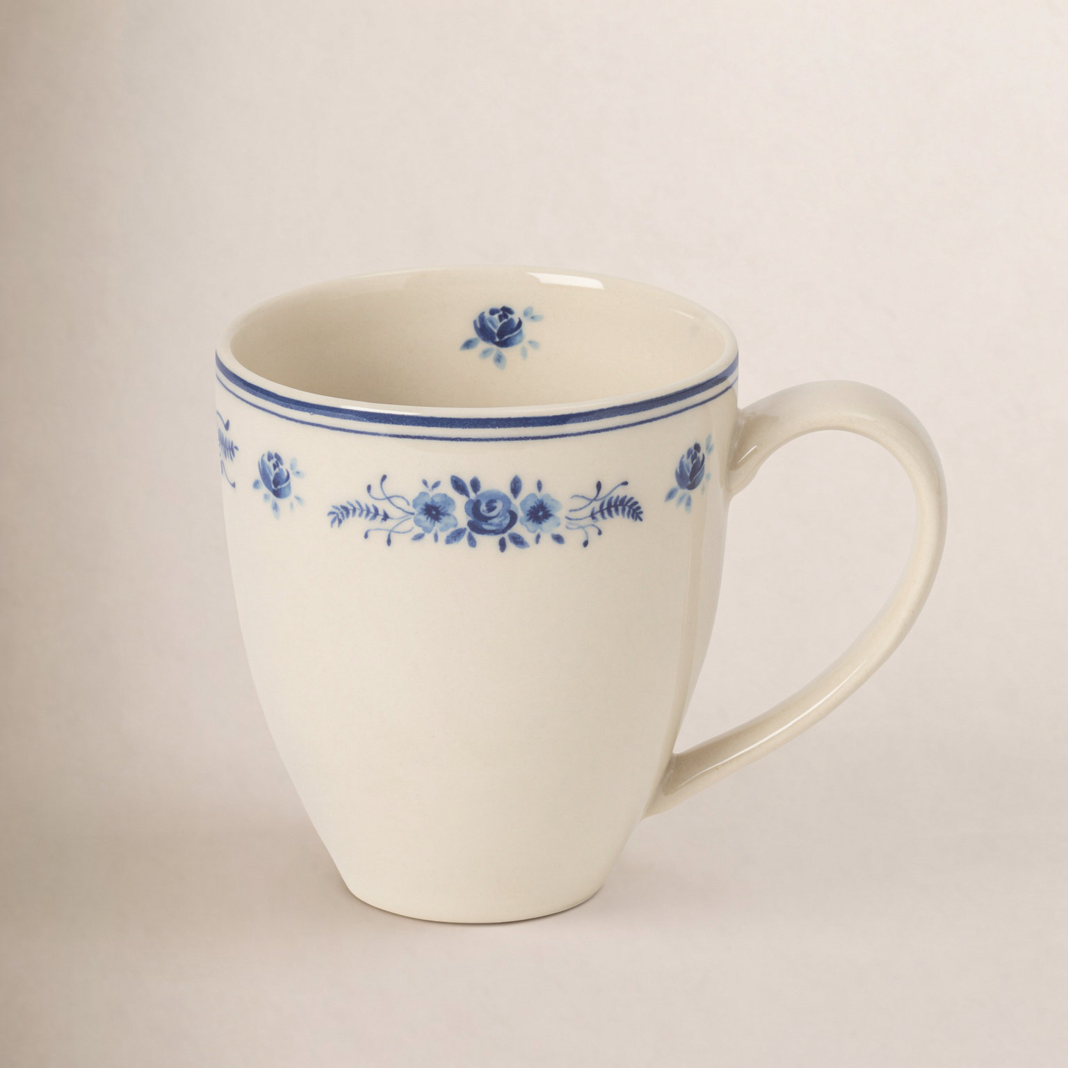 Vila Mug, Beige/Blue