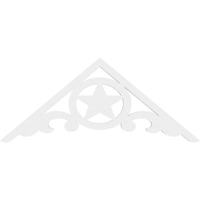 Austin Signature Urethane Gable Pediment, Primed Tan