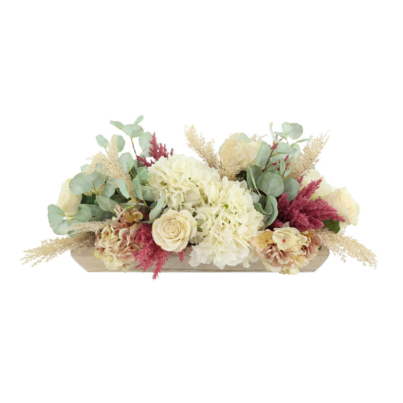 Eucalyptus and Hydrangea Fall Bundle with  and Centerpiece