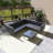 Kimiya Wicker 4 - Person Modular Patio Conversation Set with Cushions-1930800197-1930800202