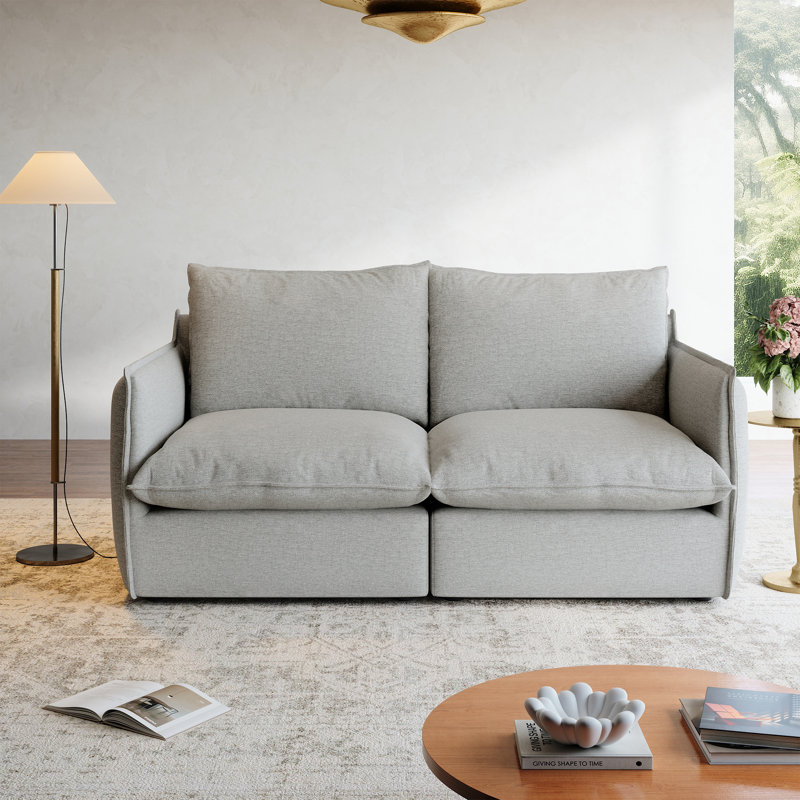 Canapé modulaire rembourré, canapé Cloud, canapé modulaire modulaire, canapé confort moderne rembourré de duvet avec housse romvable pour salon, siège profond