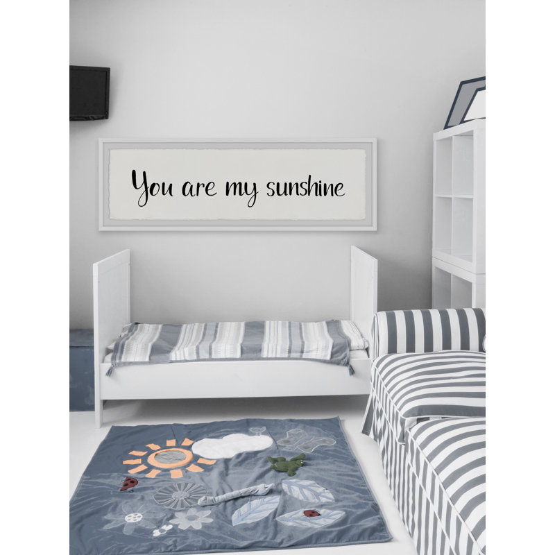 Bourassa «You Are My Only Sunshine», reproduction encadrée, H 10 po x l 30 po x P 1,5 po