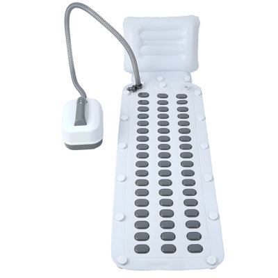 Bubble Bath Mat, Bathtub Mat With Remote Control, Waterproof, Non-Slip, Adjustable 6 Speed, Full Body Spa Massager