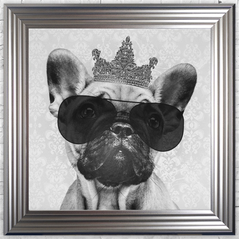 Single Picture Frame Print, 75cm H x 75cm W, Silver Framed