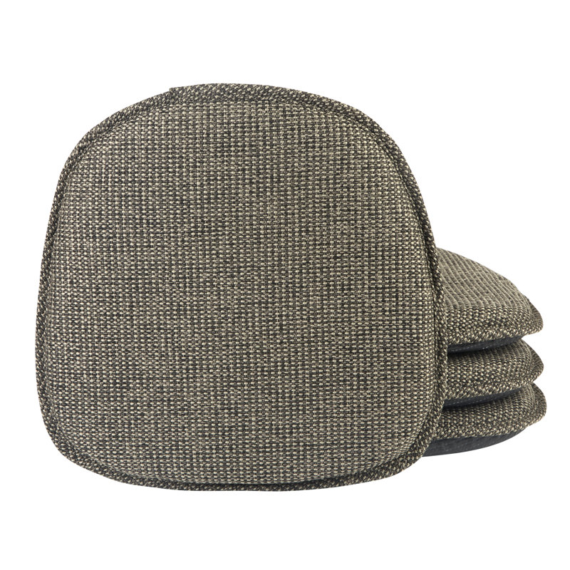 Coussin de chaise antidérapant Mid Century Modern, rembourrage très épais, ensemble de 4, Taupe