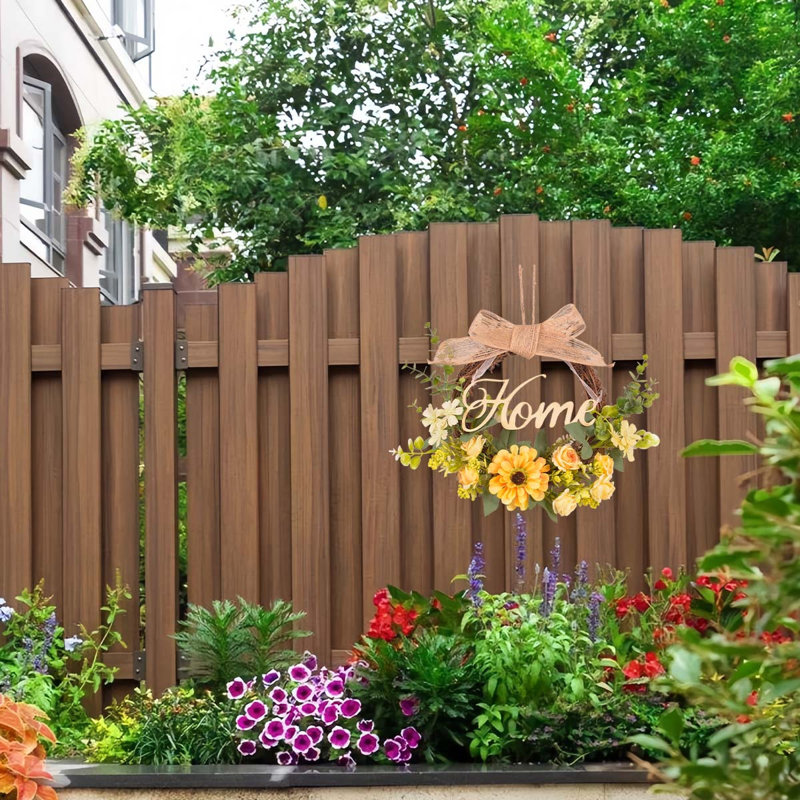 Couronne de rose jaune 16 pouces pour porte d'entrée