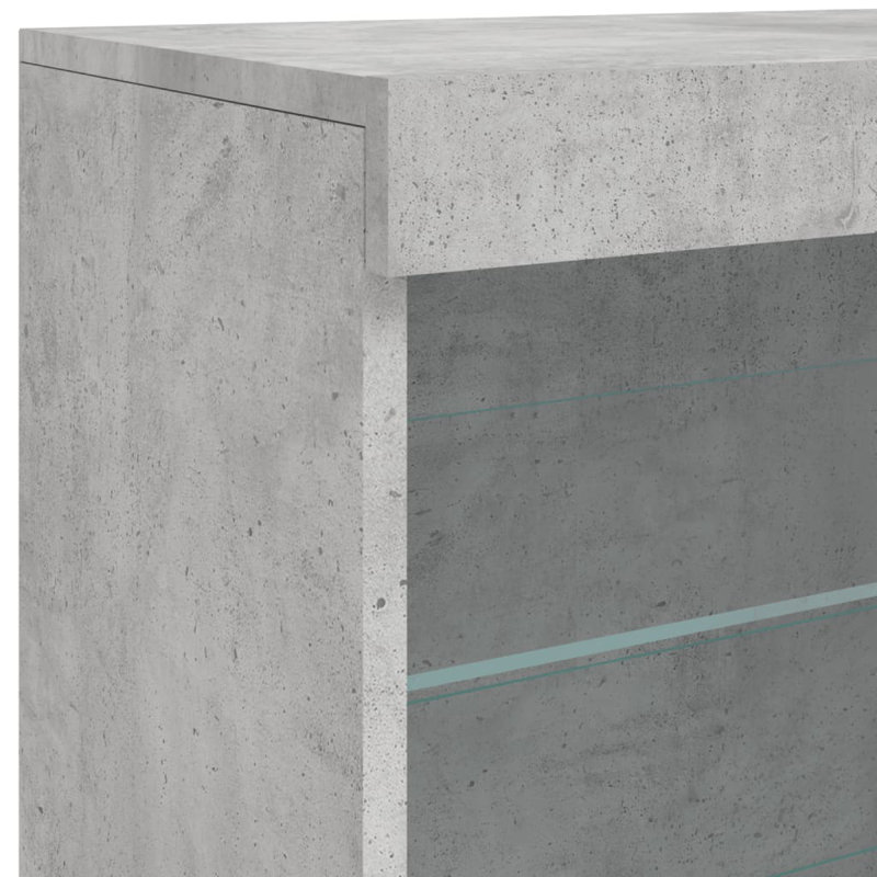 Basilina 60.5cm Sideboard, Concrete Grey
