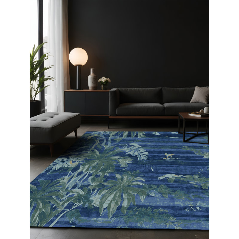 Tapis gris soyeux et moelleux, Carré 8 pi