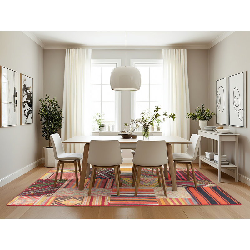 Lacoste Wool Patchwork Indoor Rug, Rectangle 7' x 10'
