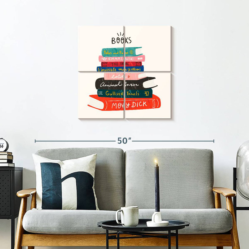 Keiraleigh, tour des livres classiques, H 26 po x l 26 po