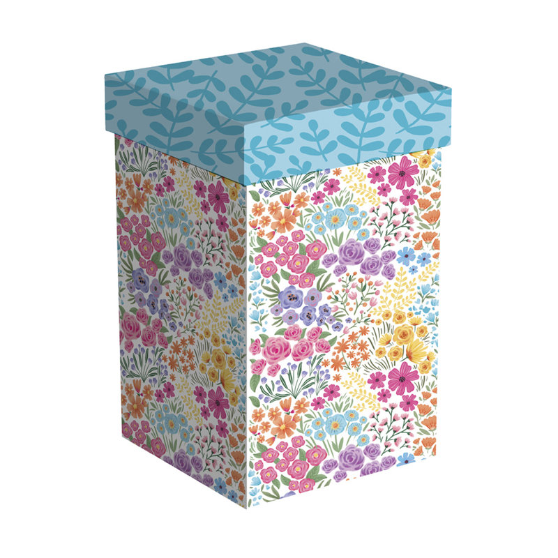 Ceramic Perfect Travel Cup, 17 oz., w/ box, Multicolor Wildflowers
