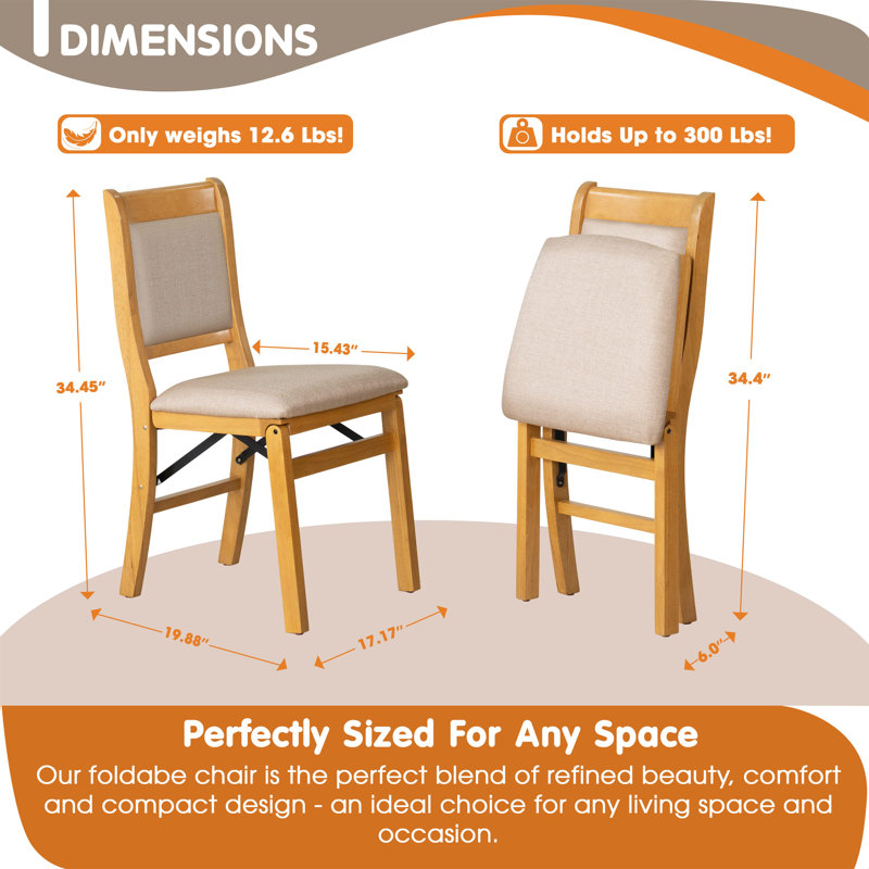 WCC-OAK-03– Waco Dining Chairs with PU Leather Seat, 3-X Back Design, Set of 2, Oak Wood Finish, Yellow