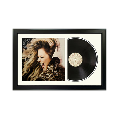 Disque vinyle encadré blanc Kelly Kelly Clarkson