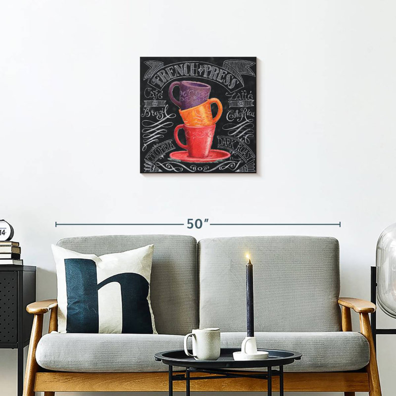 Yarlin Chalkboard Coffee II, 20" H x 20" W