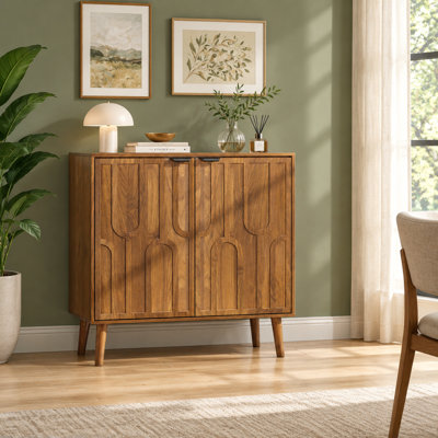 Buffet avec rangement, armoire de rangement style campagnard avec trombone, armoire à café en bois pour la cuisine, la salle à manger, le salon, le vestibule, l 31,5 po