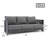 Hans Outdoor Patio Sofa With Cushions-131075243