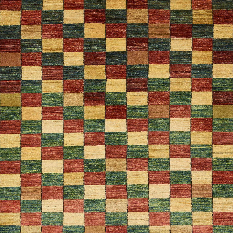 Tapis abstrait moderne 326, Carré 5 pi