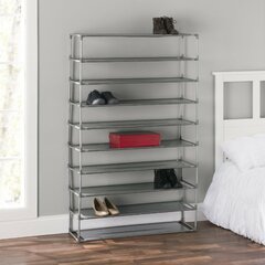 Large Shoe Rack Organizer Tall Metal Shoe Rack for Entryway Holds 62-66  Pairs 8