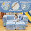 2 Seater Velvet Sofa & Chaise