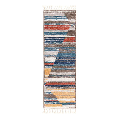 Tapis blanc / vert / bleu Frystown