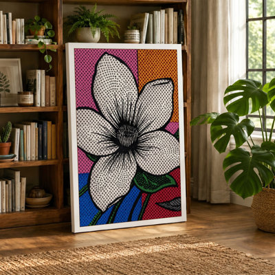 Geometric Bloom Modern - Wrapped Canvas