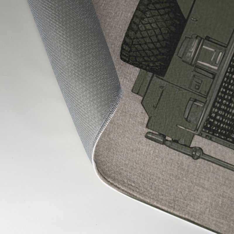 Tapis intérieur et extérieur gris Transport, Rectangle 9 pi x 12 pi
